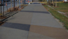 colored concrete path